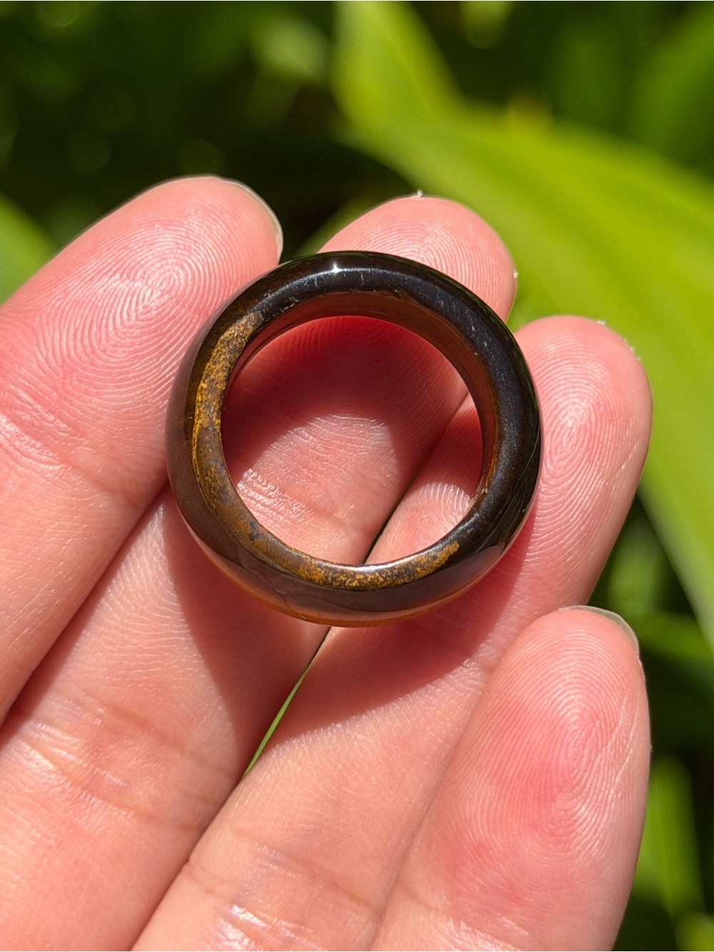Size 7 natural golden tiger eye‎ ring 1648 - Picture 6 of 8